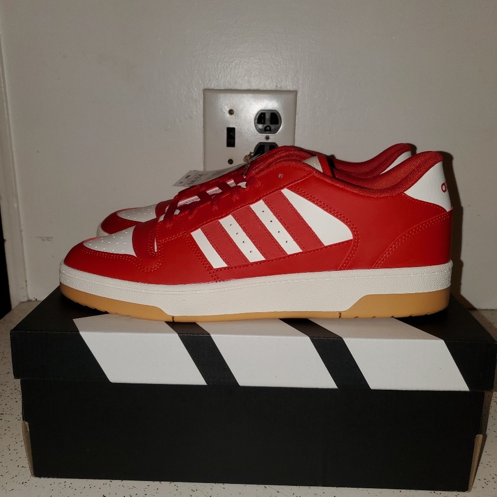 SIZE 11.5 - ADIDAS BREAK START , RED. BRAND NEW IN BOX.